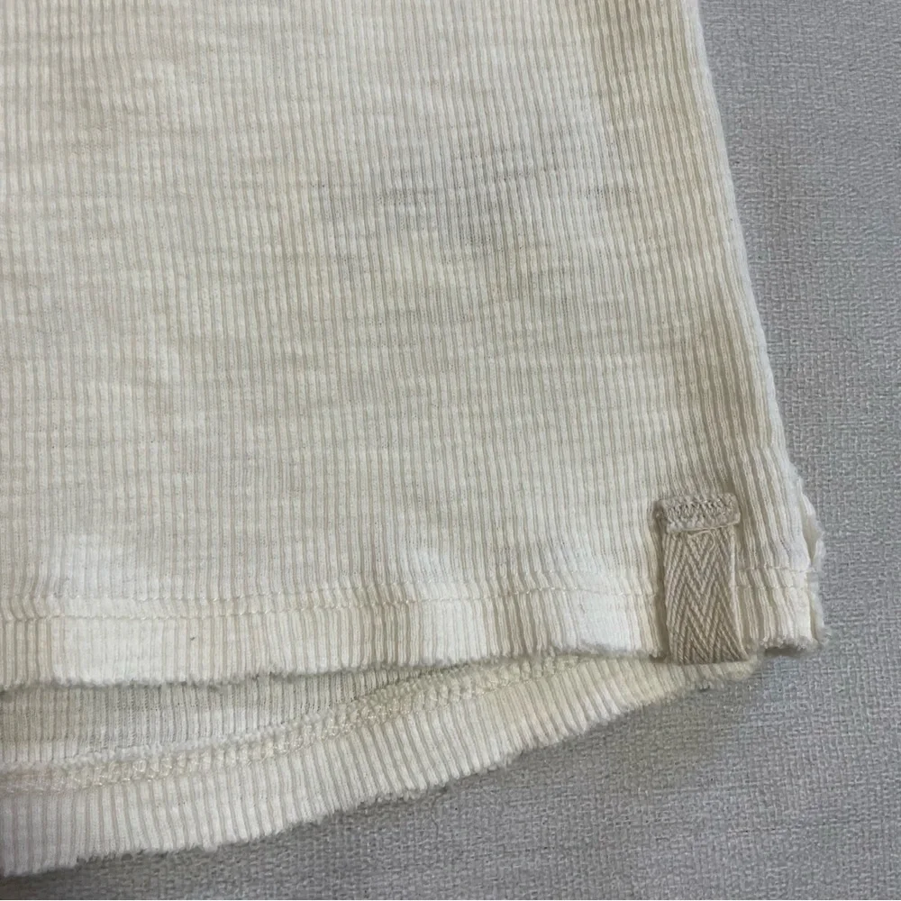 New Free People Ivory Cotton Distant Sun Tee Size XS